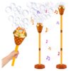 Kiditos Torch Bubble Machine for Kids with Lights & Music, Bubble Blower