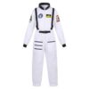 Kids Astronaut Costume for Boys Girls Space Jumpsuit Role Play White XXL