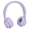 Kids Bluetooth Headphones Foldable Adjustable RGB Light Headset for Children Study Educational Use Durable (Purple)