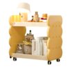 Kids Bookcase Cute Floor Standing Small Organizer with Wheels