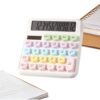 Kids Calculator, Cute Calculator 12 Digit Solar Office Counter