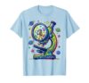 Kids College Microscope Tiny Explorer Graphic T-Shirt, Men, Baby Blue, 3X-Large