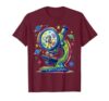 Kids College Microscope Tiny Explorer Graphic T-Shirt, Men, Burgundy, Medium