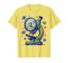 Kids College Microscope Tiny Explorer Graphic T-Shirt, Men, Lemon Yellow, Large