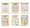 Kids Daily Routine Charts Poster Set, 6 Pack