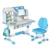 Kids Desk and Chair Set, Height Adjustable Children Study Table, 3-12