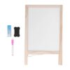 Kids Easel Double Sided Standing Large Painting Space Poplar Wooden Easel 25x40cm with Accessories