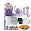Kids Electric Pottery Wheel Kit with Clay Packs and Paints (Purple)