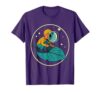 Kids Explorer Magnifying Glass Leaf Science Tee T-Shirt, Men, Purple, Medium