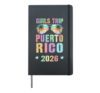Kids GIRLS TRIP PUERTO RICO 2026 Vacation Cruise Vacay Hardcover Journal, Black