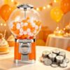 Kids Gumball Machine with 100 Empty Vending Balls & 30 Stainless Steel Tokens