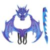 Kids Halloween Dragon Costume, RP Foam Dragon Wing Tail Maske Set