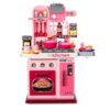 Kids Kitchen Playset,Cooking Stove,Play Sink,Oven,Lights & Sounds,Ages 3+