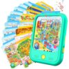 Kids Learning Tablet Bilingual, Educational Learning Toys for Toddlers 3-5 Year Olds, with 2000+ Words and Games, Autism Sensory and Speech Therapy Toys, 3 4 5 6 Year Old Boy Girl Birthday Gift(Green)