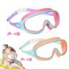 Kids Swim Goggles Anti-Fog UV Protection No Leaking Nose Clip