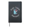 Kids Table Member - Handprint Turkey Thanksgiving Hardcover Journal, Black
