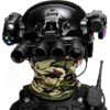 Kids Tactical Helmet Set with Face Mask 4-Eye NVG Model, Flashlight & Mount, Children’s Cosplay Helmet Kit for Pretend Play(CP)