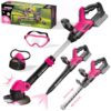 Kids Tool Set, 3-IN-1 Kids Leaf Blower, Weed Wacker & Hedge Trimmer Toy