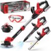 Kids Tool Set, 3-in-1 Toy Leaf Blower, Weed Wacker & Hedge Trimmer