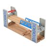 Kids Wooden Railway Bridge and Tunnel Track Set