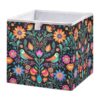 Kigai Cube Storage Basket 11x11x11 Inch, Collapsible Fabric Storage Bin