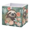 Kigai Cube Storage Basket 11x11x11 Inch, Collapsible Fabric Storage Bin