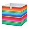Kigai Cube Storage Basket 11x11x11 Inch, Collapsible Fabric Storage Bin