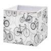 Kigai Cube Storage Basket 11x11x11 Inch, Collapsible Fabric Storage Bin