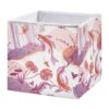Kigai Cube Storage Basket 11x11x11 Inch, Collapsible Fabric Storage Bin