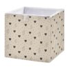 Kigai Cube Storage Basket 11x11x11 Inch, Collapsible Fabric Storage Bin
