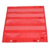 KIMISS Magnetic Pocket Chart with 5 Rows of Clear Pockets (Red)
