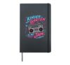 Kindergarten Is My Jam Retro Boombox Design Hardcover Journal, Black