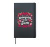Kindergarten Is My Jam Strawberry For Teacher Kids Preschool Hardcover Journal, Black