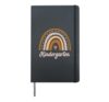 Kindergarten Rainbow Squad Girls Boys Teacher Back To School Hardcover Journal, Black
