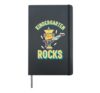 Kindergarten Rocks Robot Tshirt for Boys and Girls Hardcover Journal, Black