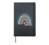 Kindergarten Teacher Cute Rainbow Hardcover Journal, Black