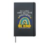 Kindness - Down Syndrome Awareness Blue Yellow Ribbon Hardcover Journal, Black