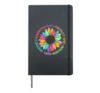 Kindness Peace Equality Love Hope Diversity Positive Quote Hardcover Journal, Black
