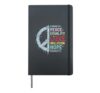 Kindness Peace Love Equality Social Justice Winter Hardcover Journal, Black