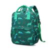 KingCheer Cute Preschool Backpack Toddler School Book Bag for Girls Boys Kids Kindergarten Nursery Travel Bag with Chest Strap(12inch, Green Dinosaur)