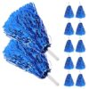 Kisangel 20pcs Blue Pet Cheerleading Pom Poms Handheld Sports Cheer Poms