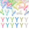 Kissitty 20Pcs Initial Alphabet European Beads Large Acrylic Letter Beads