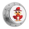 Kitchen Timer with Loud Alarm and Magnetic Backing 60 Minute Visual Timer