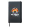 Kite Surfing Uncle Coastal Wind Chaser Retro Beach Badge. Hardcover Journal, Black