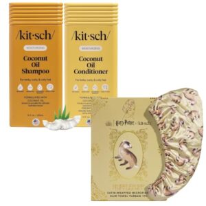 Kitsch Coconut Oil Shampoo & Conditioner + Hufflepuff Hair Towel