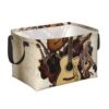 kkvhhyuo 24L Laundry Basket Small Storage Bins with Handles