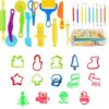 Kleeblatt Dough Tools Set for Kids - 33 Pcs Playdough Kit