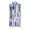 KLJUHGTR 9 Pieces of Metal Geometry Set, Woodworking Compass, Drawing, Protractor, Geometric Kit