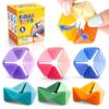 KLT Fidget Sensory Toys for Kids - 6 Pack Quiet Textured Flip Cube for Calm