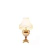 KLXSIVU Traditional Table Lamps Bedside Lamp Elegant Retro Desk Vintage Metal Base Bronze Rectangular Bell Shade for Living Room (Size : L) (a Small)